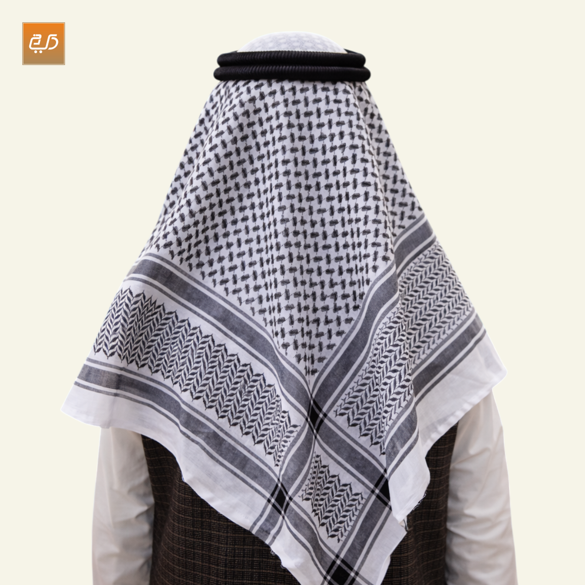 Premium Arabian Shemagh – Traditional Arab Cotton Headscarf