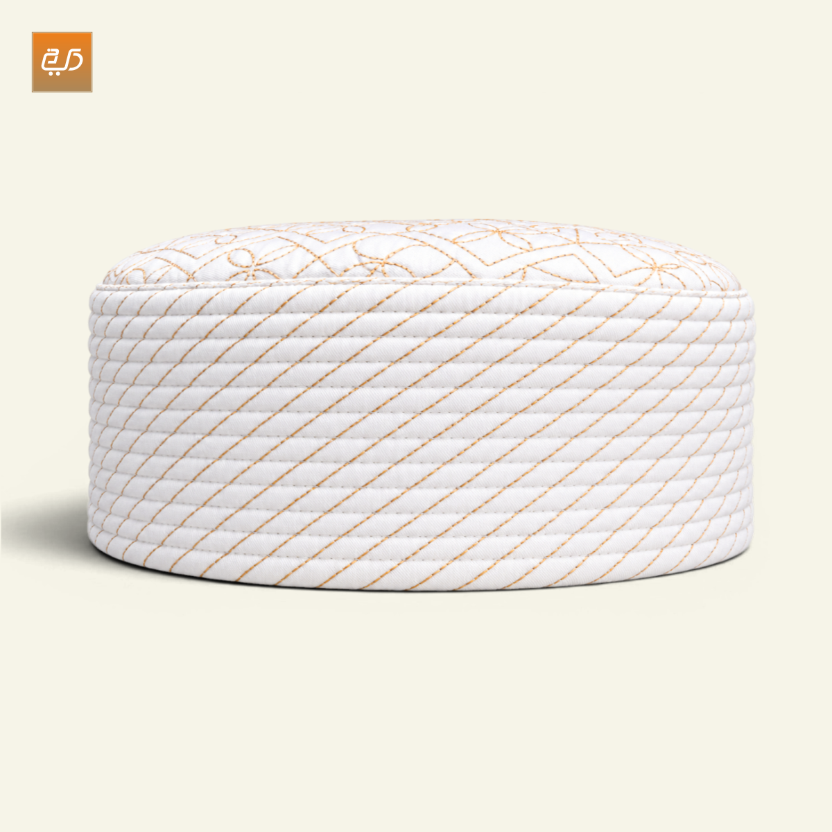 Dual Design Reversible Namaz Cap – Chevron & Geometric Pattern