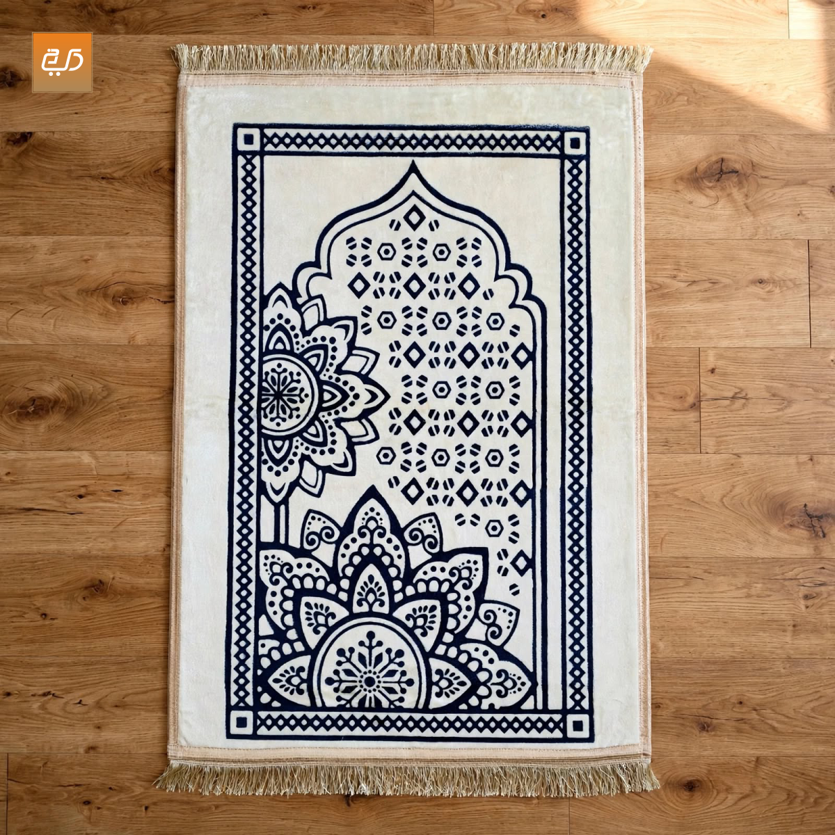 Ornate Floral Mandala Prayer Janamaz