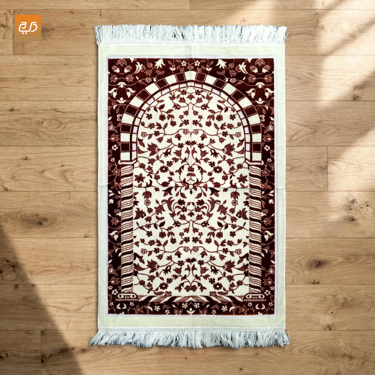Soft Floral Turkish Mihrab Janamaz
