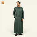 Elegant Tassel Omani Jubba –Light  Green