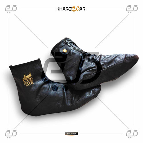 Azad Leather Winter Socks - Khareedari Black