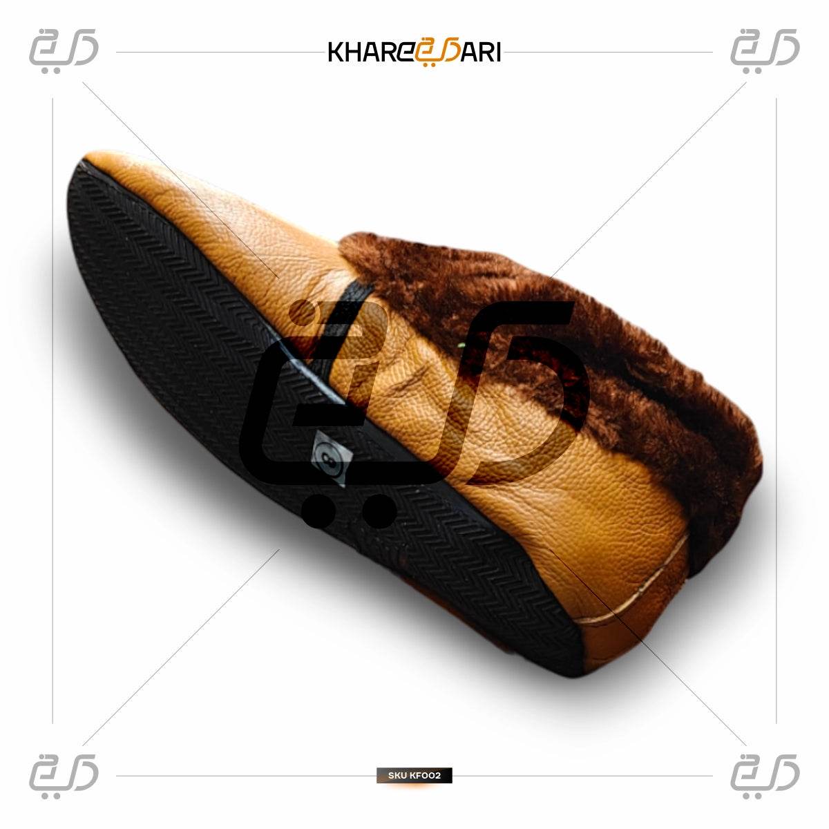 Winter Women Leather Socks | Khuffain|Warm Thermal Leather Lined Socks for Ladies - Khareedari 