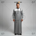 Dual-Stripe Chest Panel Half-Zip Jubba