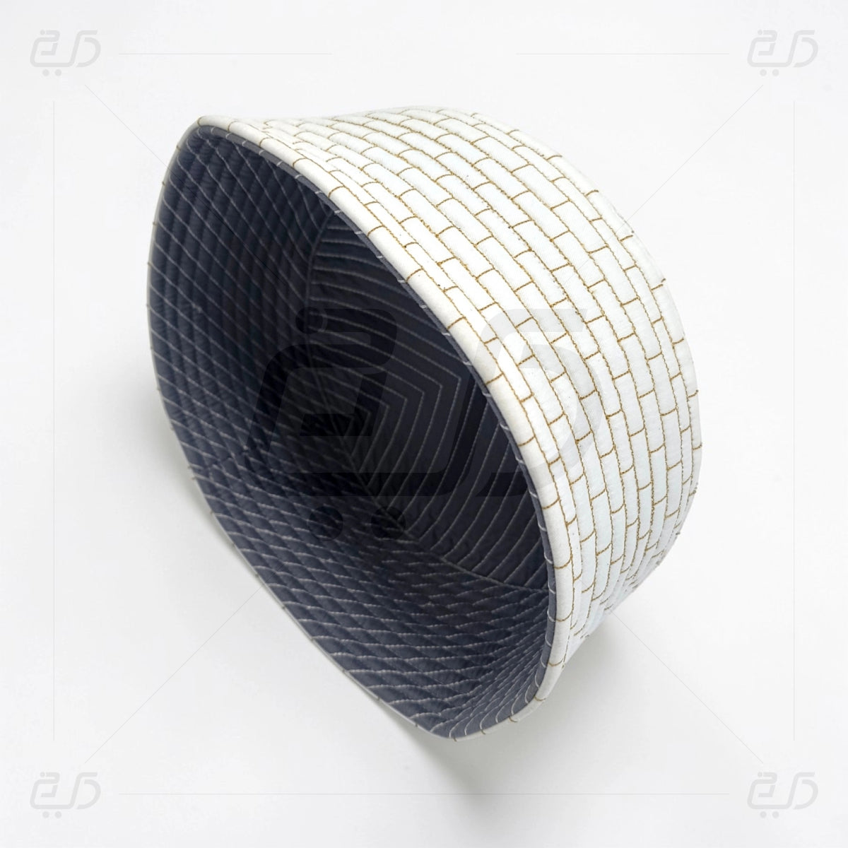Dual Side Wear Chevron Stitch Prayer Topi