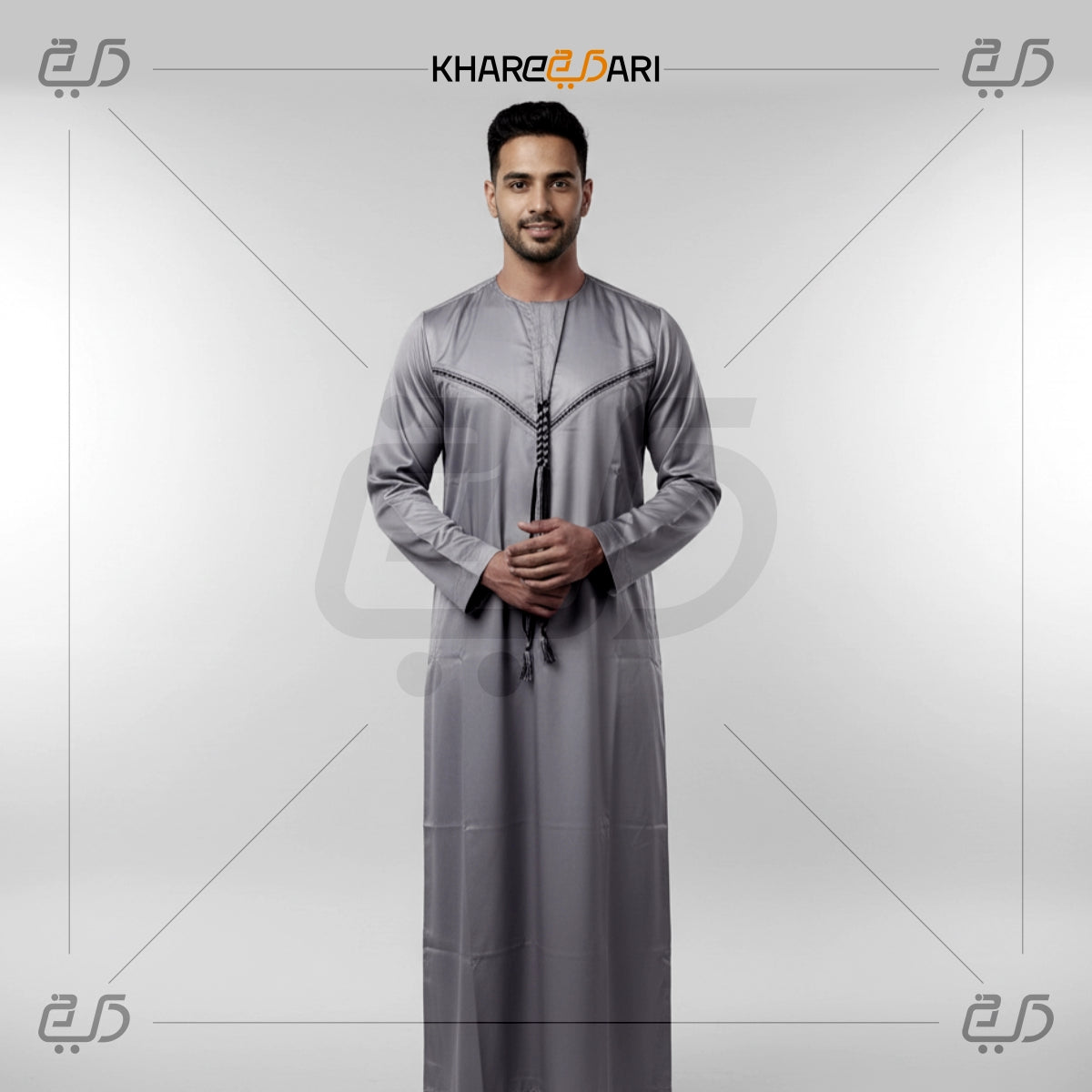 Grey Omani Thobe for Men