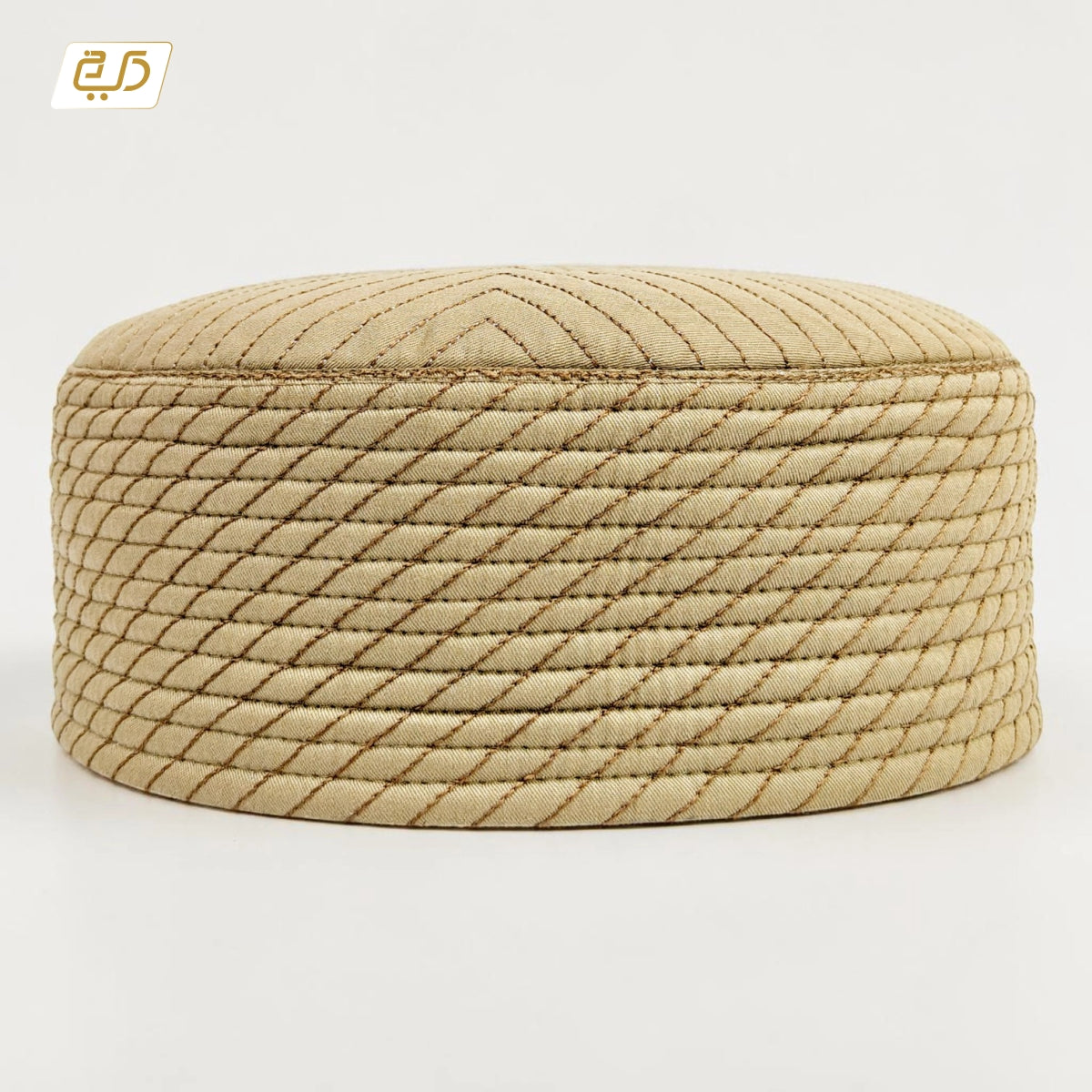 Dual Design Reversible Namaz Cap – Chevron & Geometric Pattern