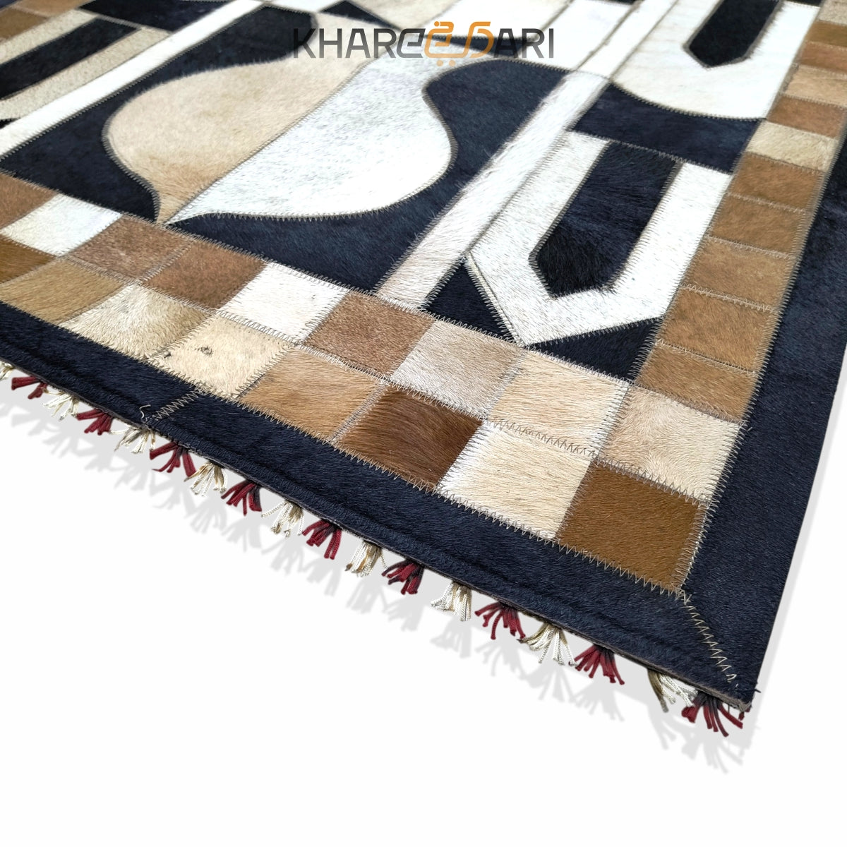 Premium Handmade Leather Janamaz | Goat Hair Patchwork