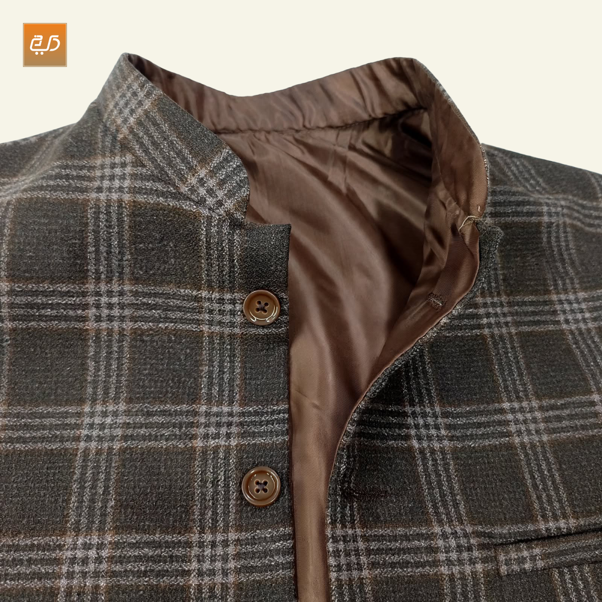 Men’s Plaid Nehru Waistcoat | Classic Ethnic Vest