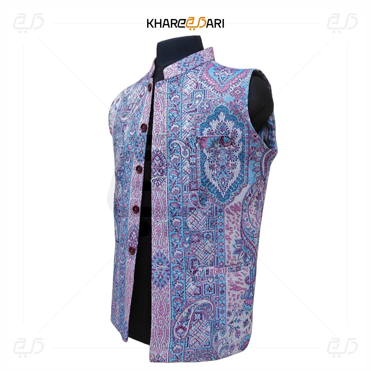 Kani Printed Nehru Jacket (Sadri)