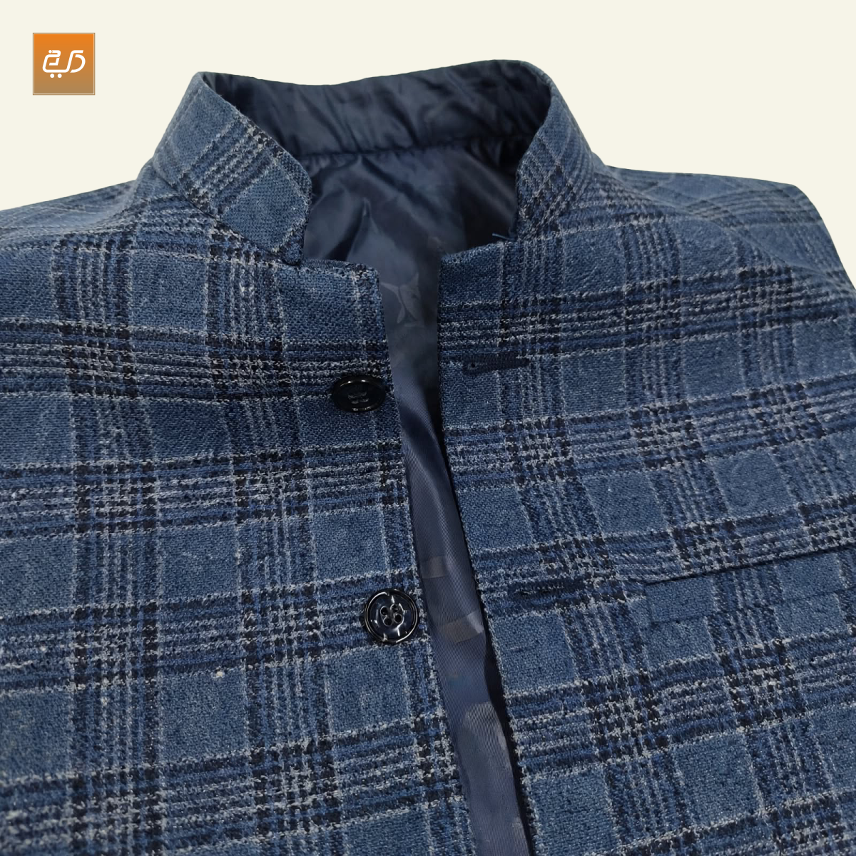 Men’s Plaid Nehru Waistcoat | Classic Ethnic Vest