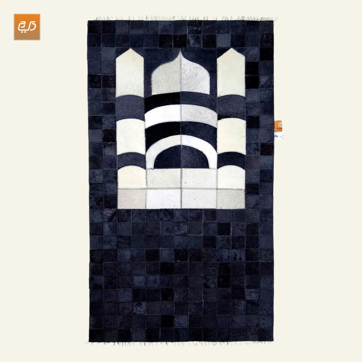 Patchwork Leather Janamaz | Real Goat Hair