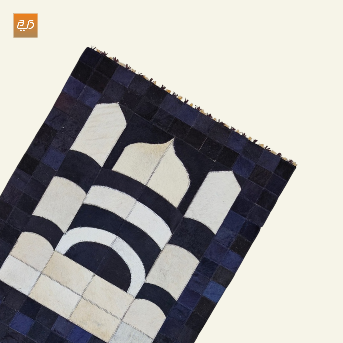 Pure Leather Janamaz - Masjid Design  | Goat Hair
