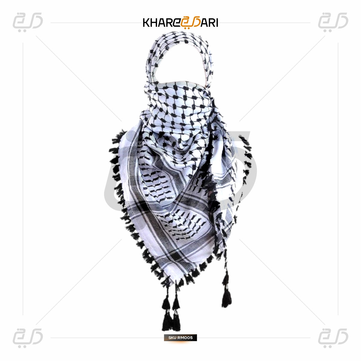 Traditional Palestinian Keffiyeh Scarf
