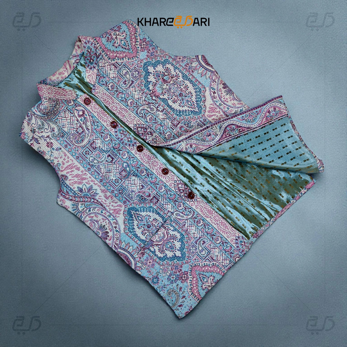 Kani Printed Nehru Jacket (Sadri)