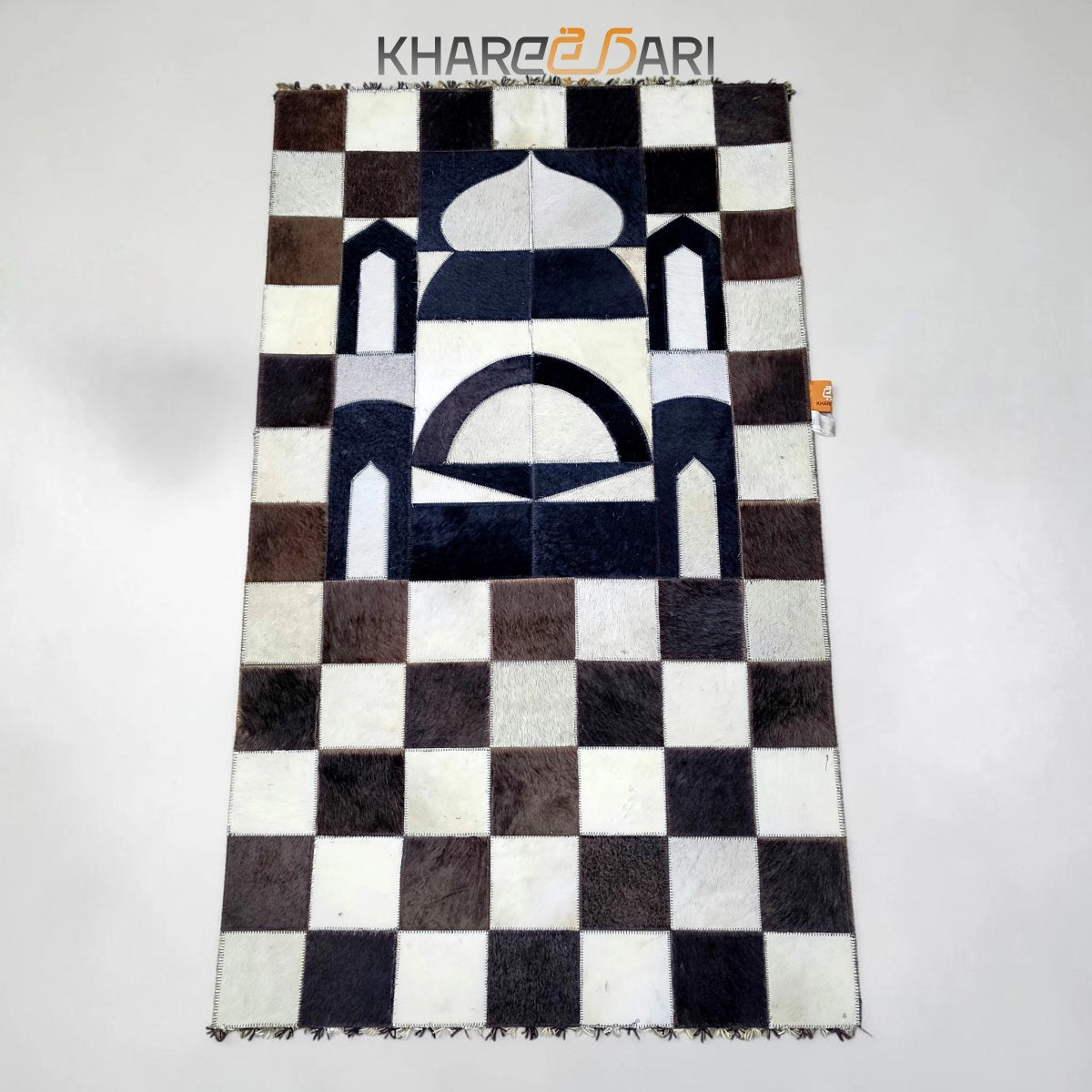 Pure Leather Janamaz with Natural Goat Hair – Masjid Design