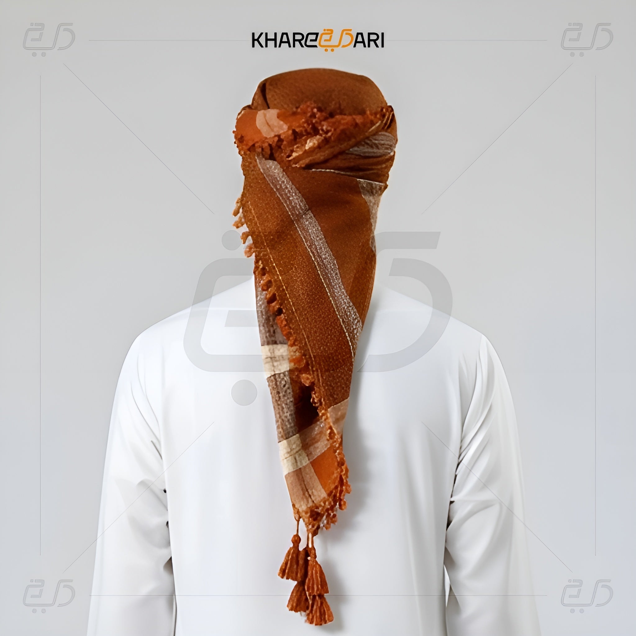 Checkered Cotton Scarf – Tassel Edge