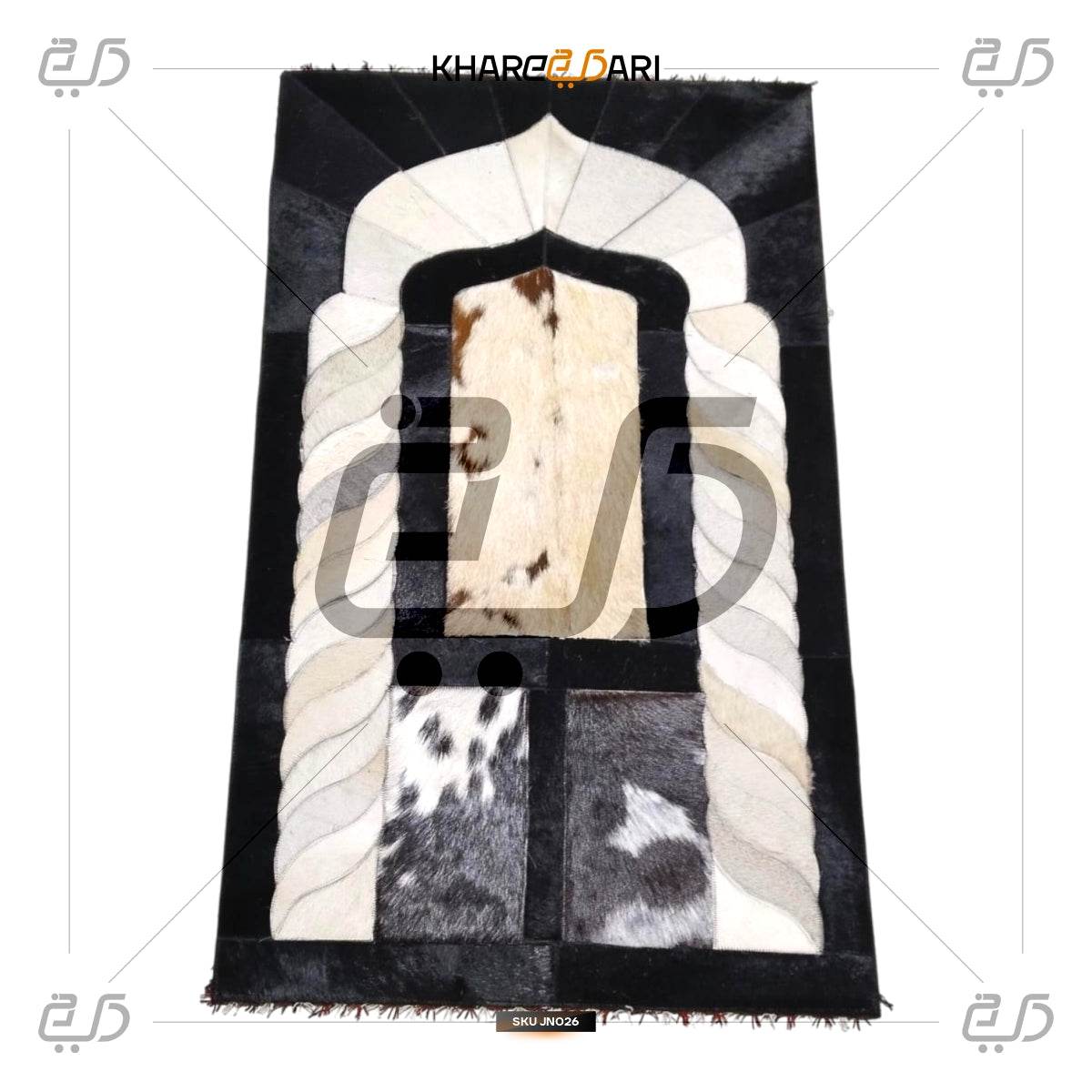 Handmade Leather Janamaz with Goat Hair | Luxury Prayer Mat - Khareedari 