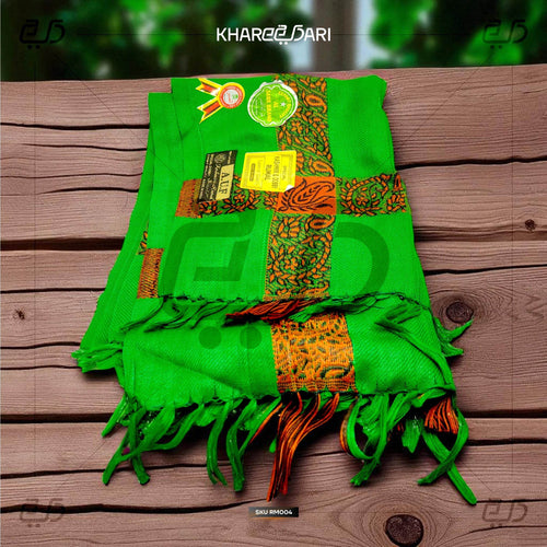 Wool Solid, Printed Women, Men Shawl (Green) - Khareedari 