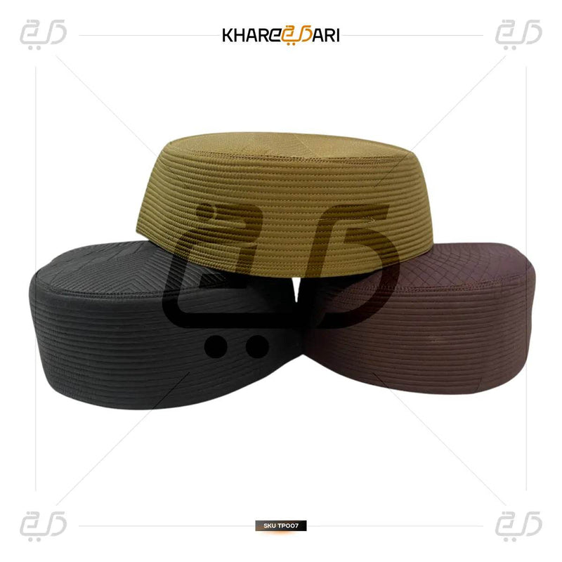 JJ Cap | Junaid Jamshed Embroidered Islamic Prayer Topi - Khareedari 