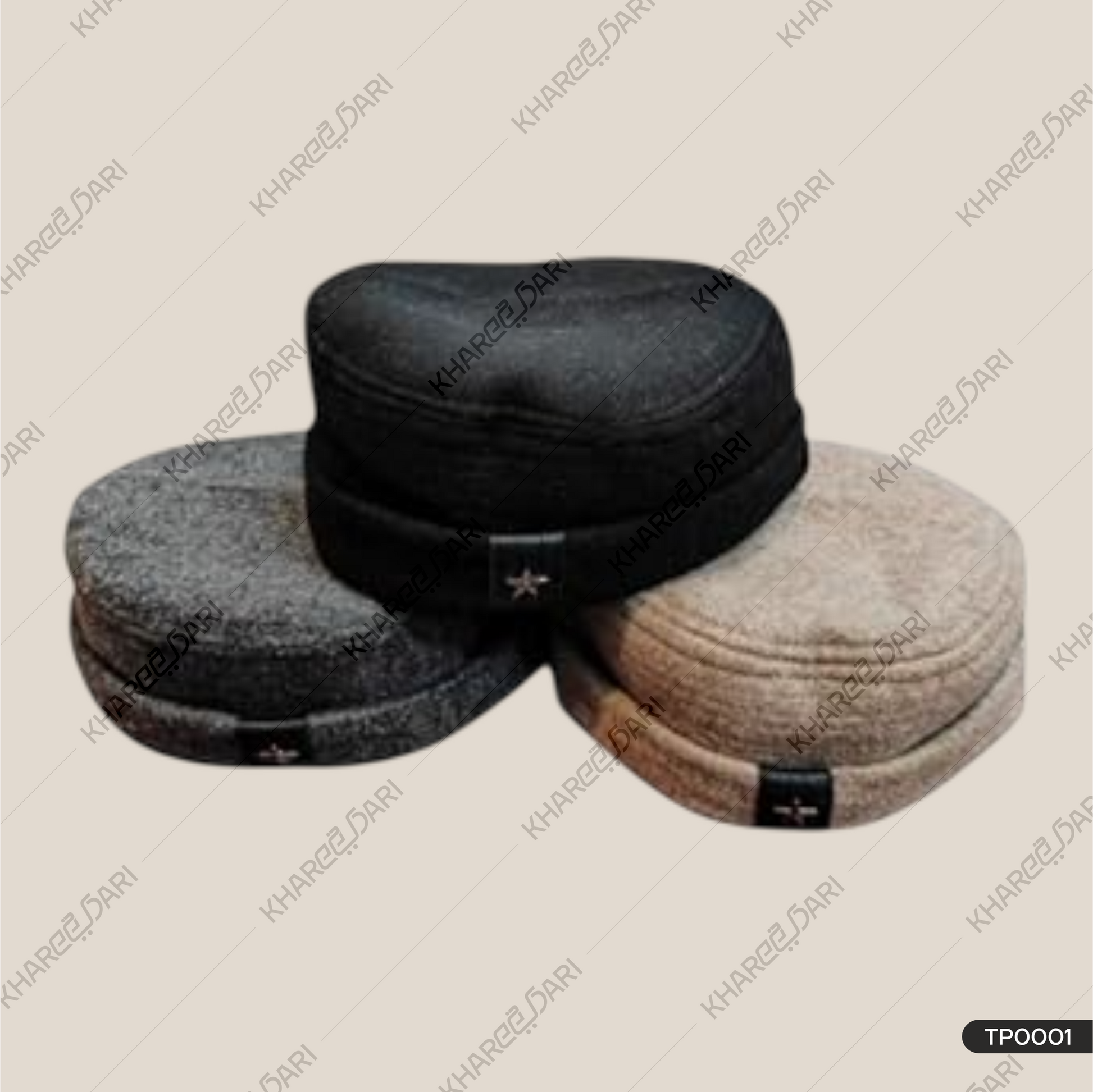 Afghani Ethnic Woolen Winter Wear  Cap (Topi) | Islamic Traditional Men  Afgani Islamic  (Topi)