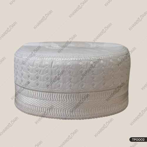 Ruby Arts Prayer Cap (Topi) Zigzag  Pattern