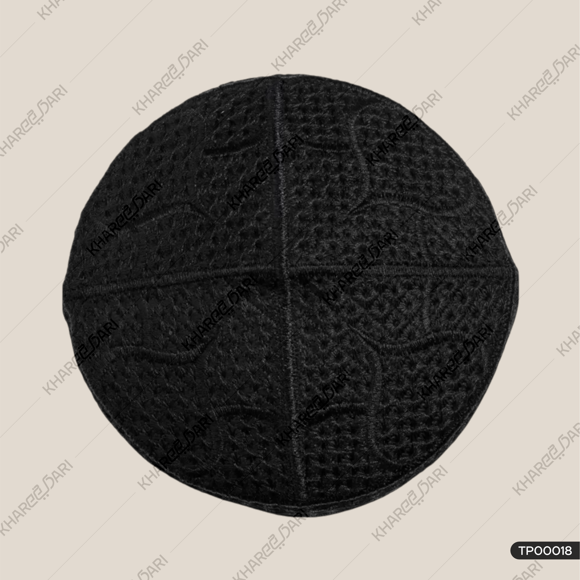 Embroidered Prayer Cap|Traditional Embroidered Muslim Prayer Topi
