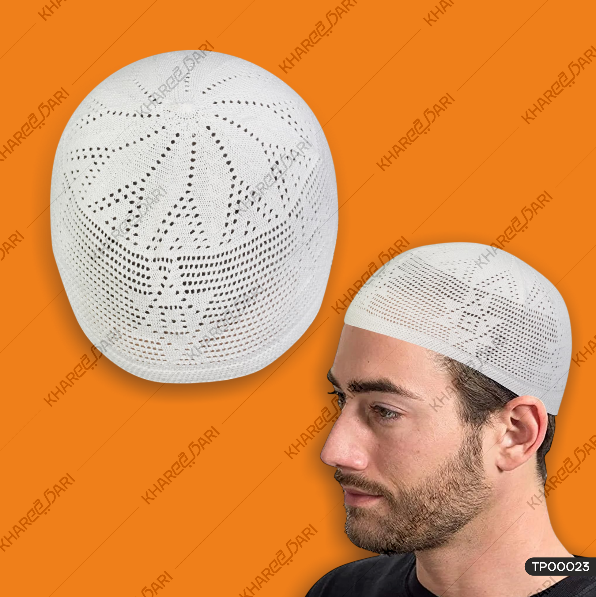 Muslim Cotton Handmade Prayer Cap |Traditional Handmade Muslim Prayer Topi