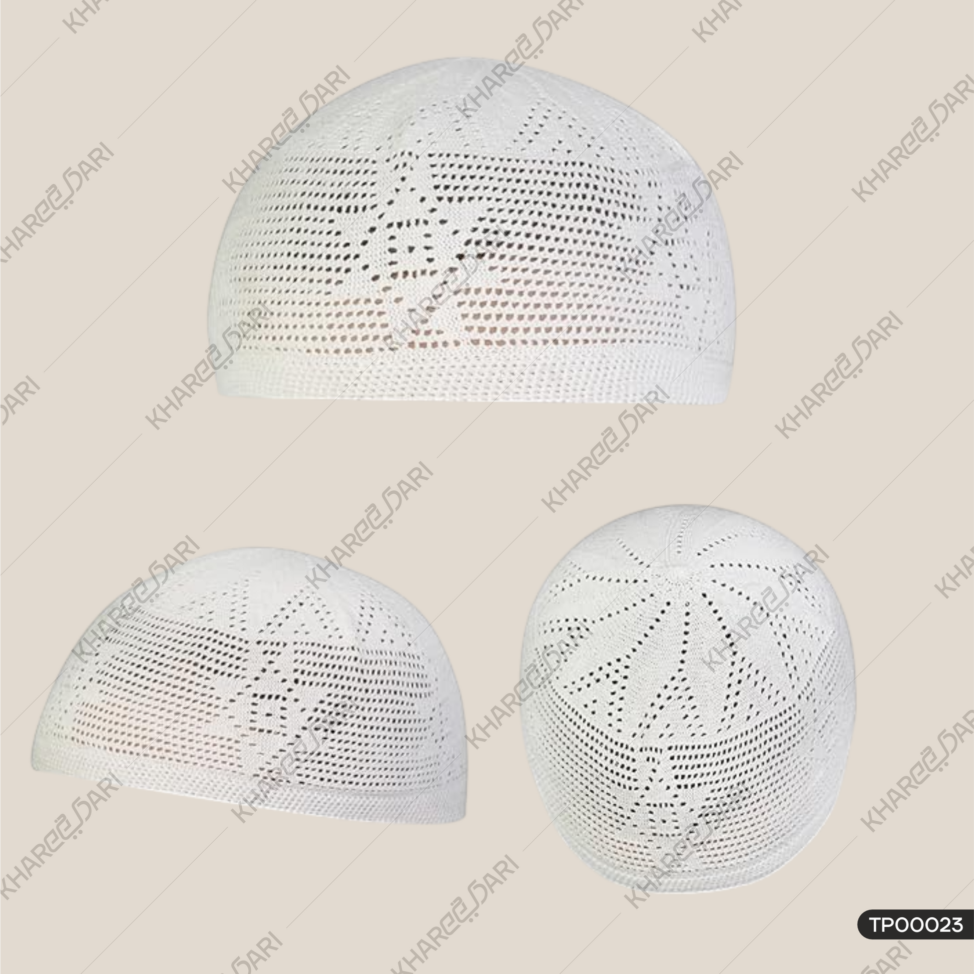 Muslim Cotton Handmade Prayer Cap |Traditional Handmade Muslim Prayer Topi