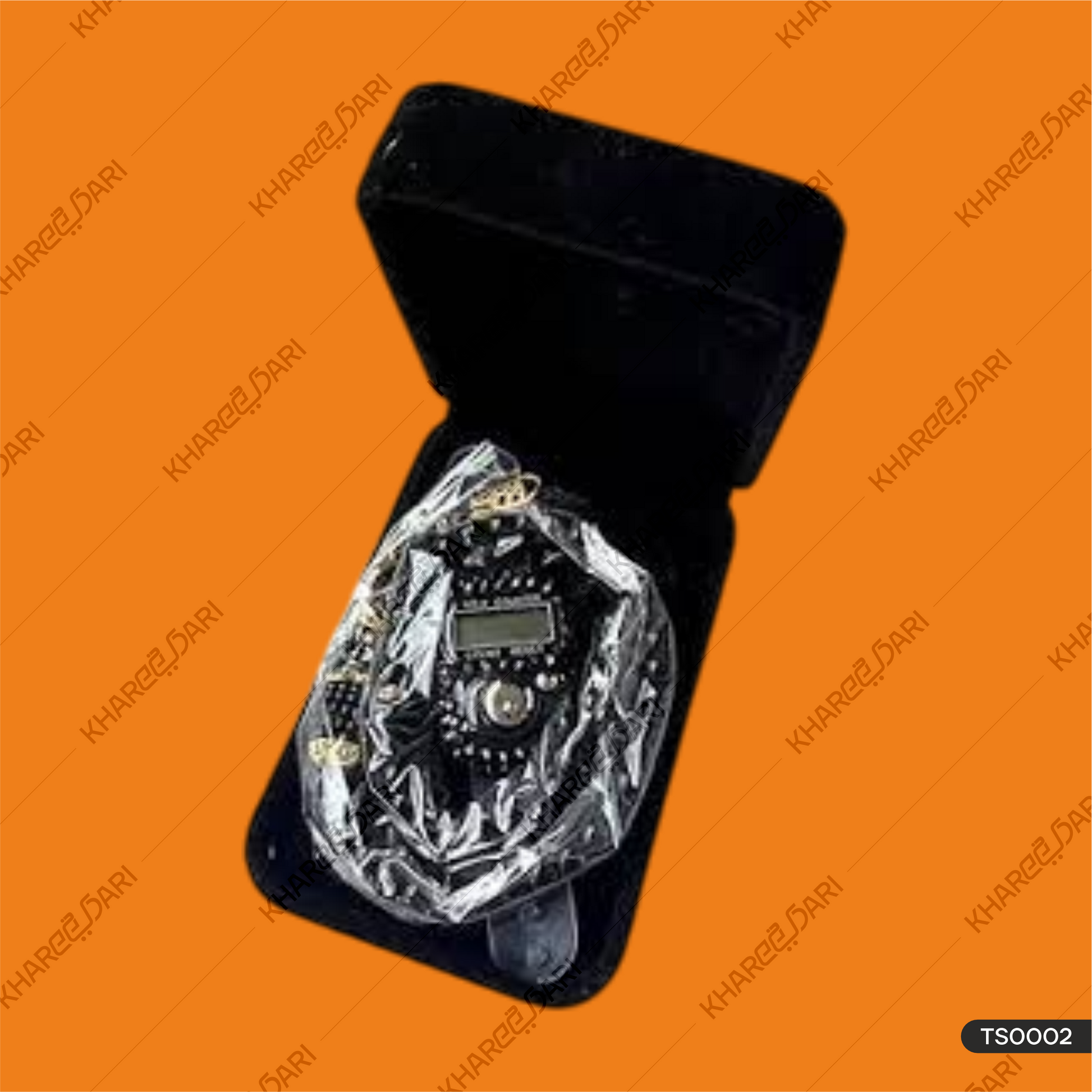 Rectangle Tasbih Gift Box Pearl Tasbih & Digital Counter with Velvet Box