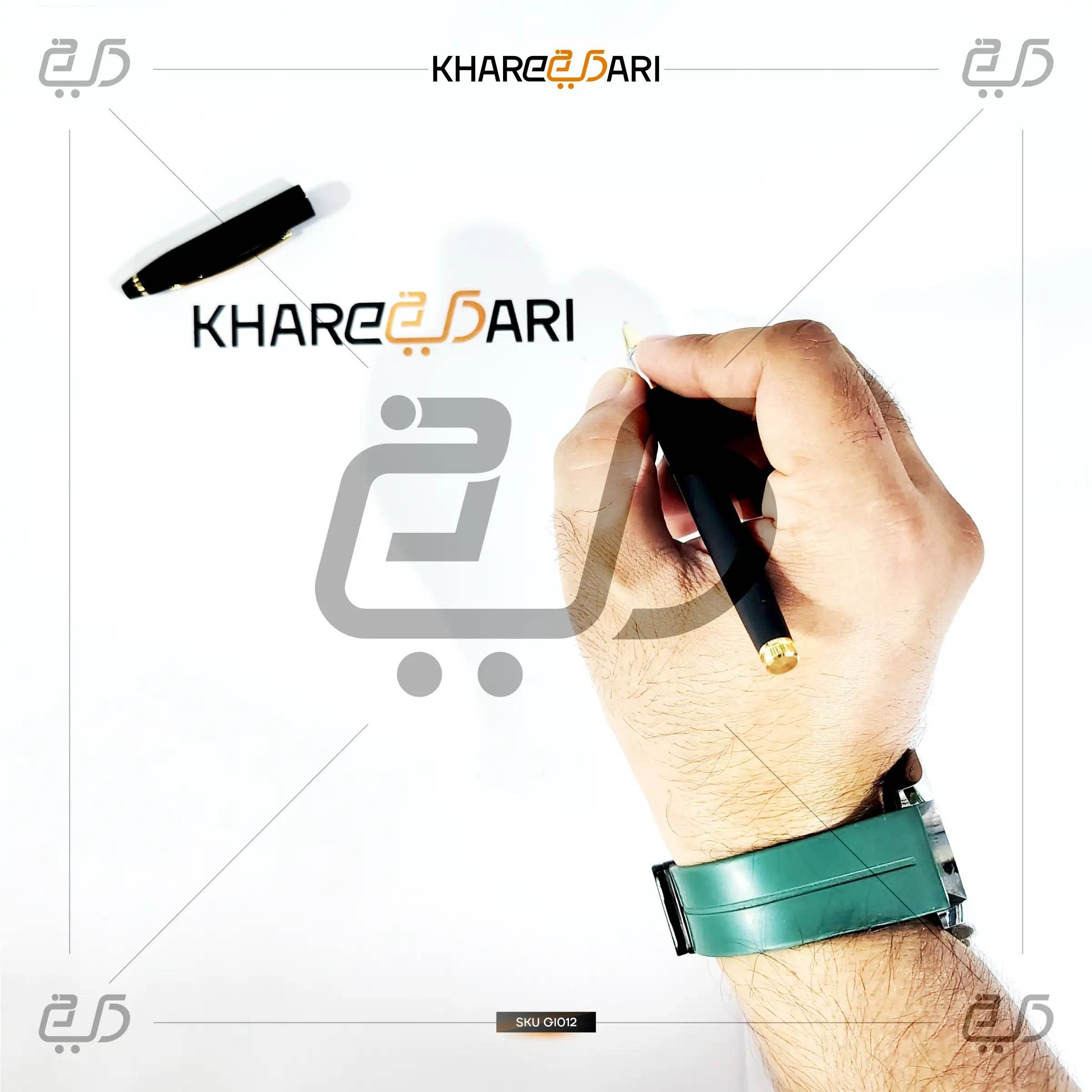 Executive Noir Pen – Black & Chrome | Customised & Personalised Gift - Khareedari 