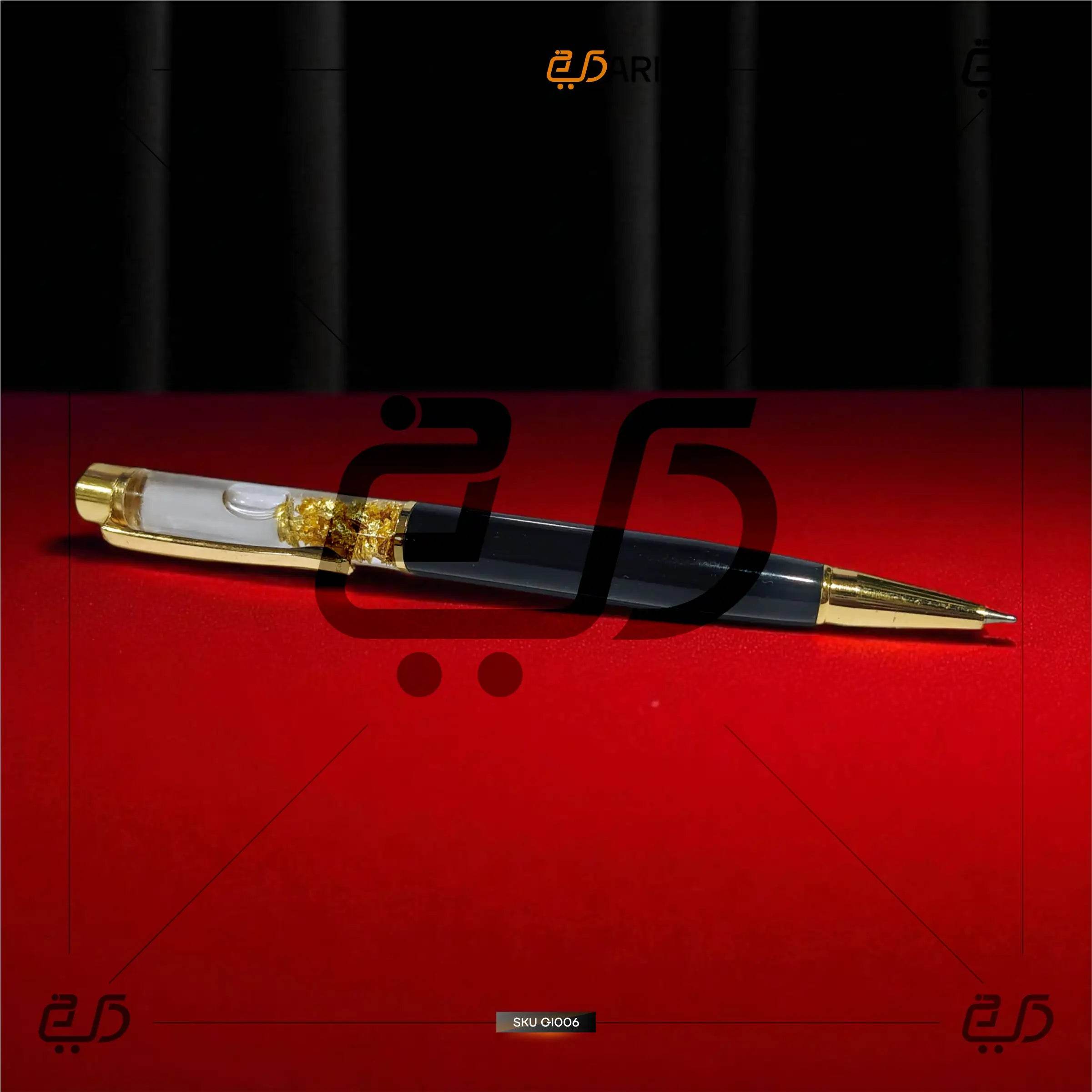 Royal Blue GoldFlake Pen | Elegant Personalised Gift - Khareedari 