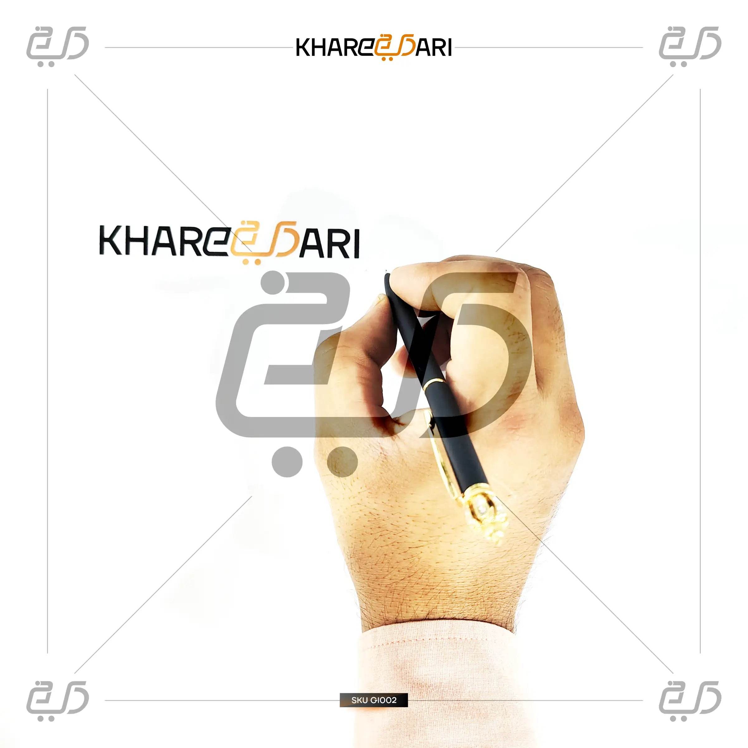 Crown Elite Pen – Black & Gold | Customised & Personalised Gift - Khareedari 