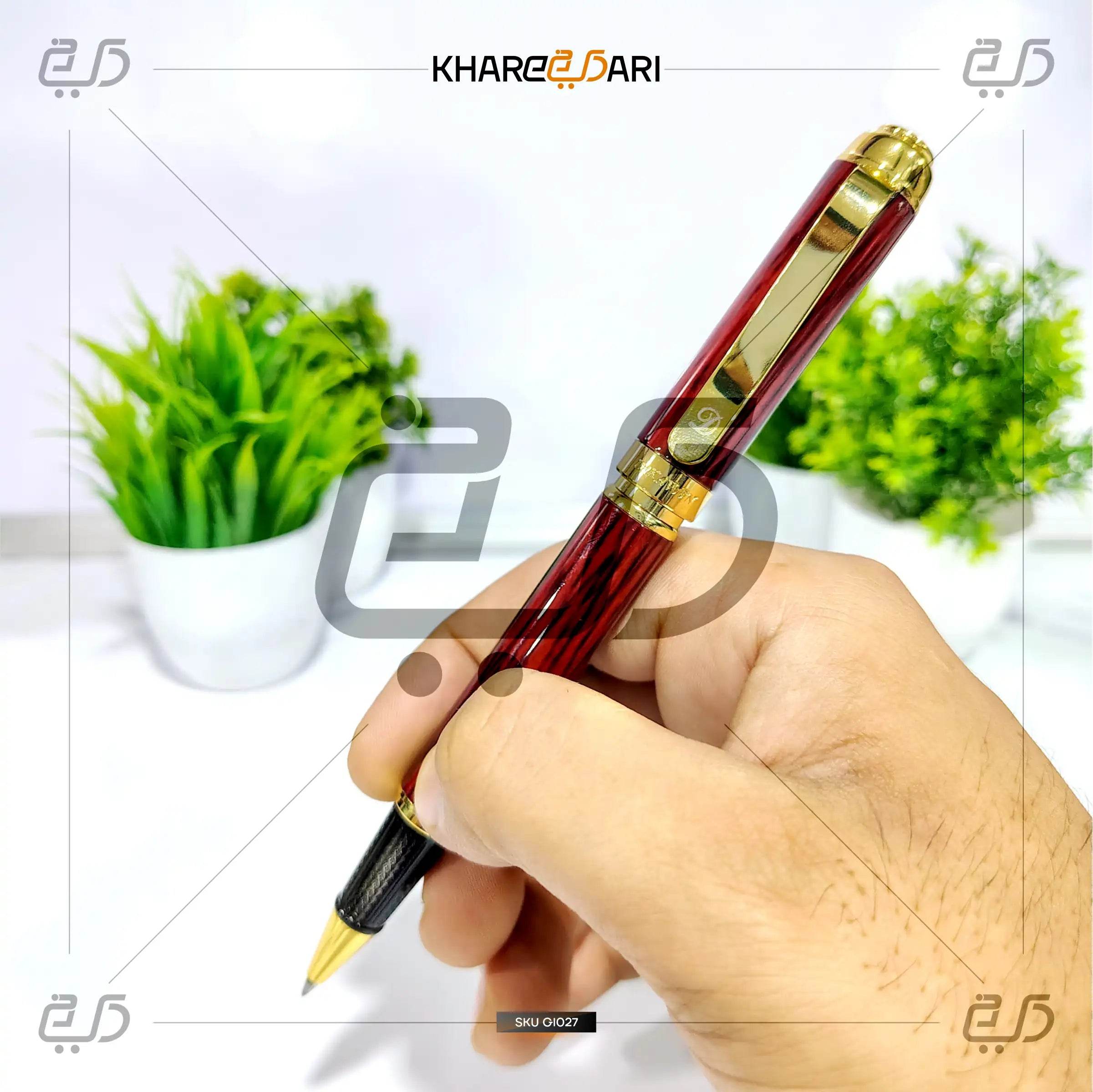 Imperial Maroon Signature Pen | Customised & Personalised Gift - Khareedari 