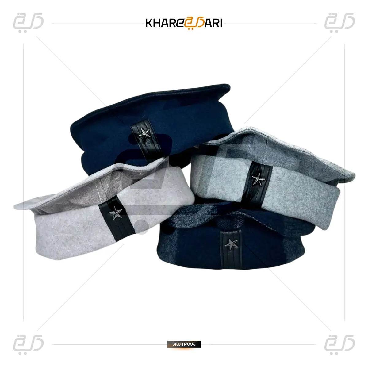 Afghani Woolen Winter Cap | Traditional Islamic Peshawari Topi - Khareedari 