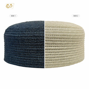 Beige & Blue