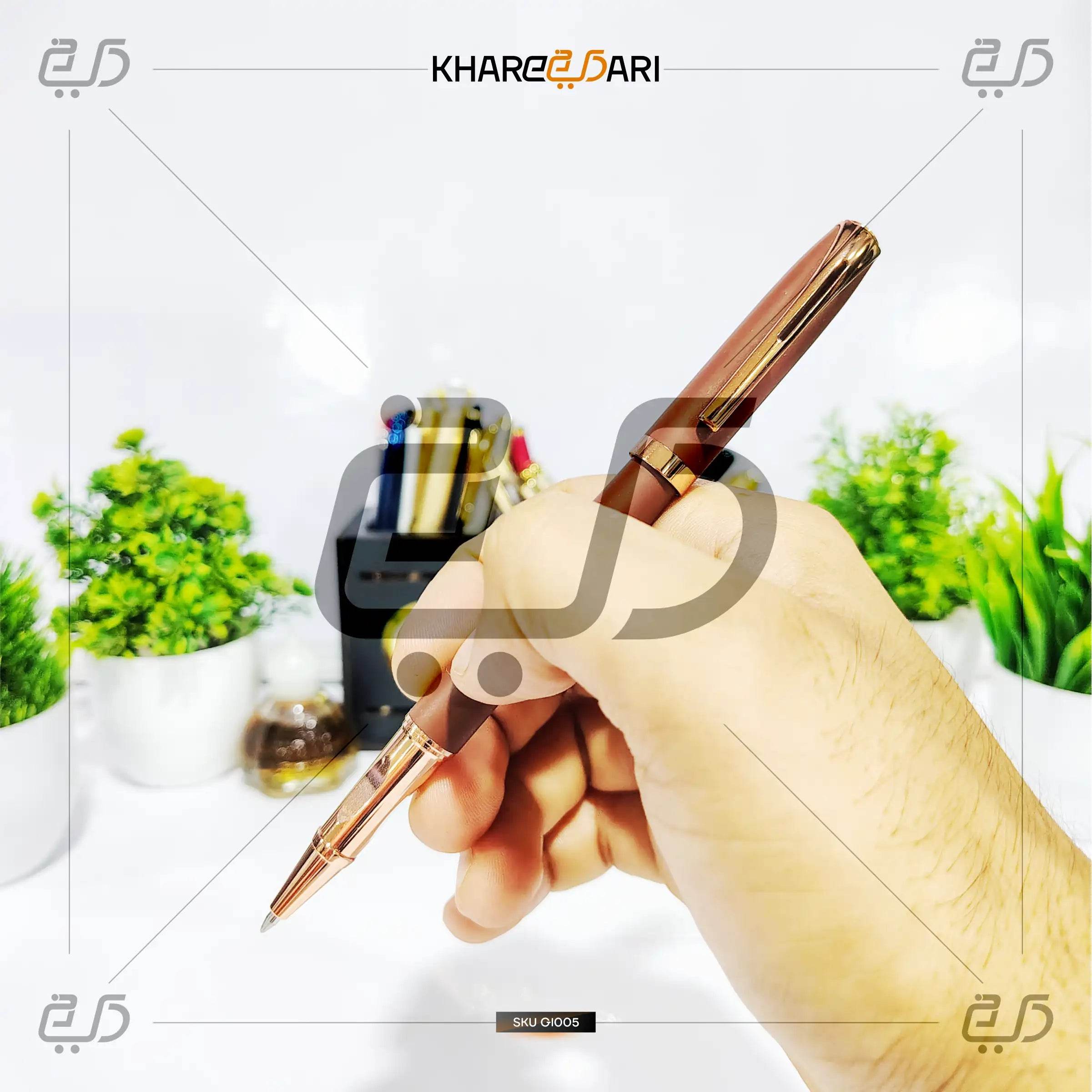 Rose Gold Mocha Luxe Pen | Elegant Personalised Gift - Khareedari 